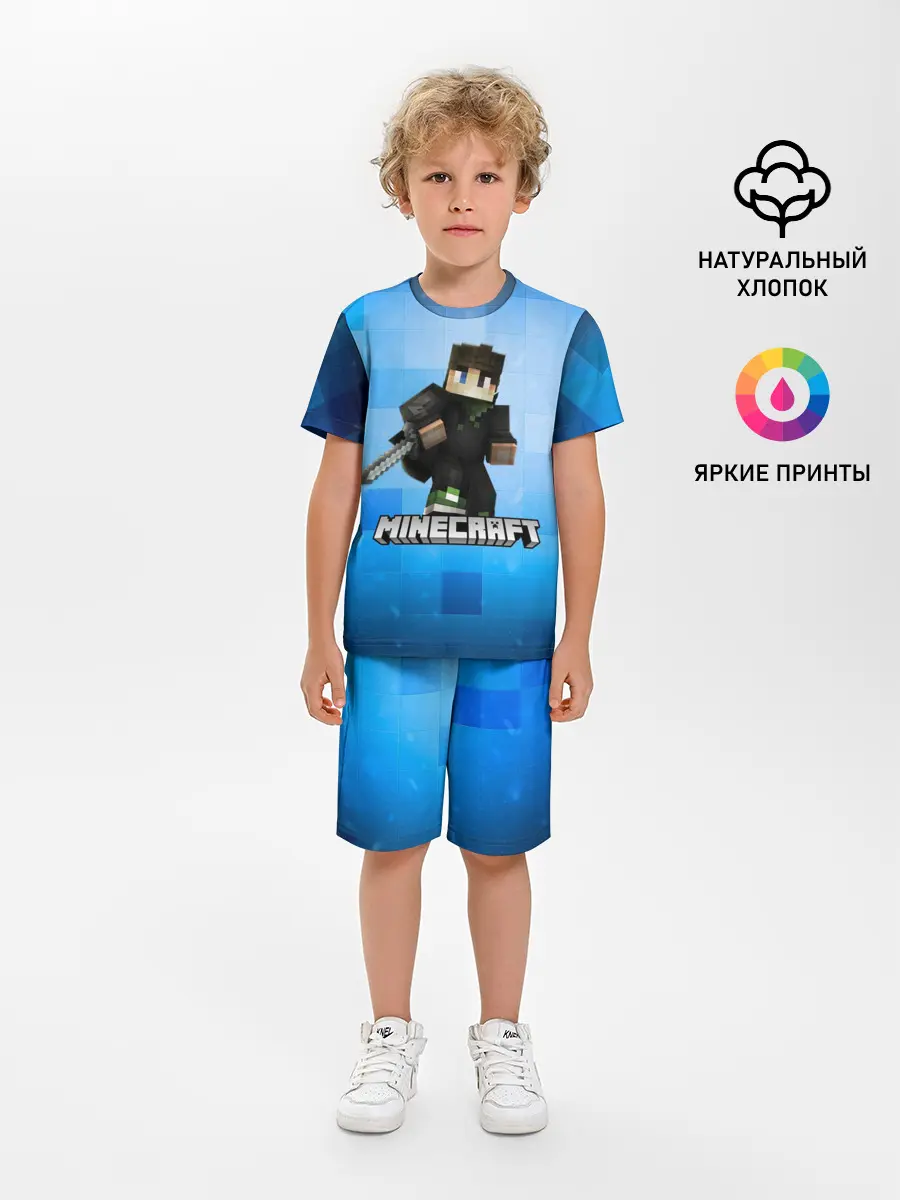 Детская пижама с шортами / Minecraft / Майнкрафт