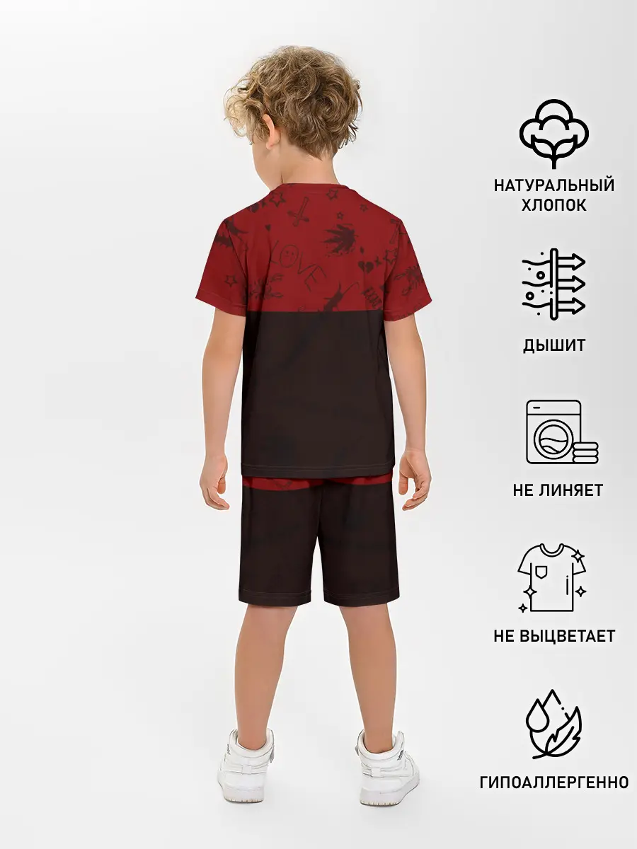 Детская пижама с шортами / LIL PEEP / ЛИЛ ПИП