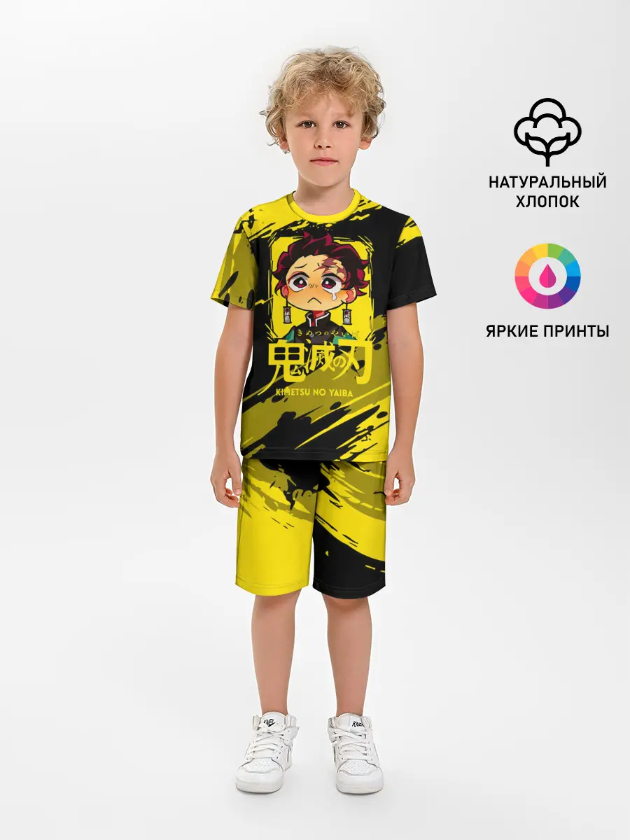 Детская пижама с шортами / Танджиро Камадо Kimetsu no Yaiba