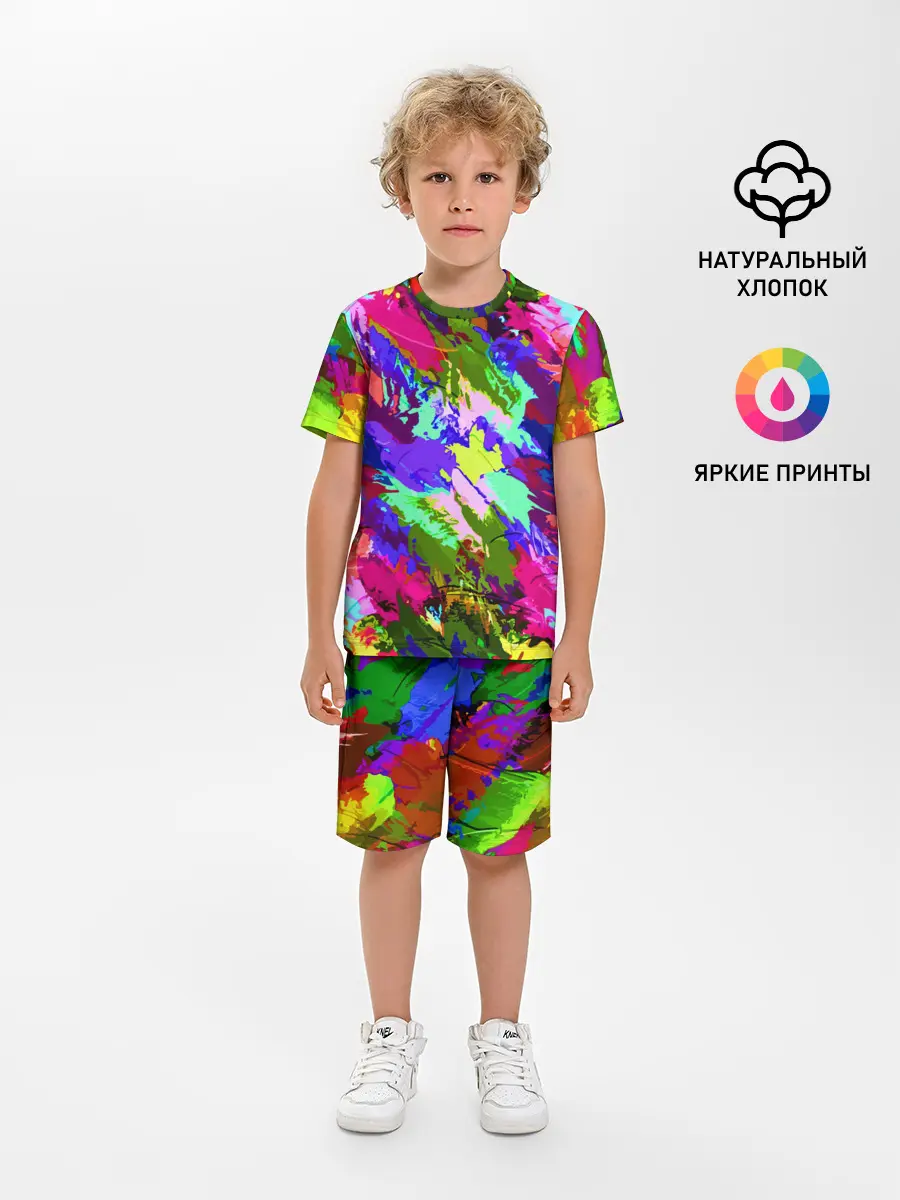 Детская пижама с шортами / Краска