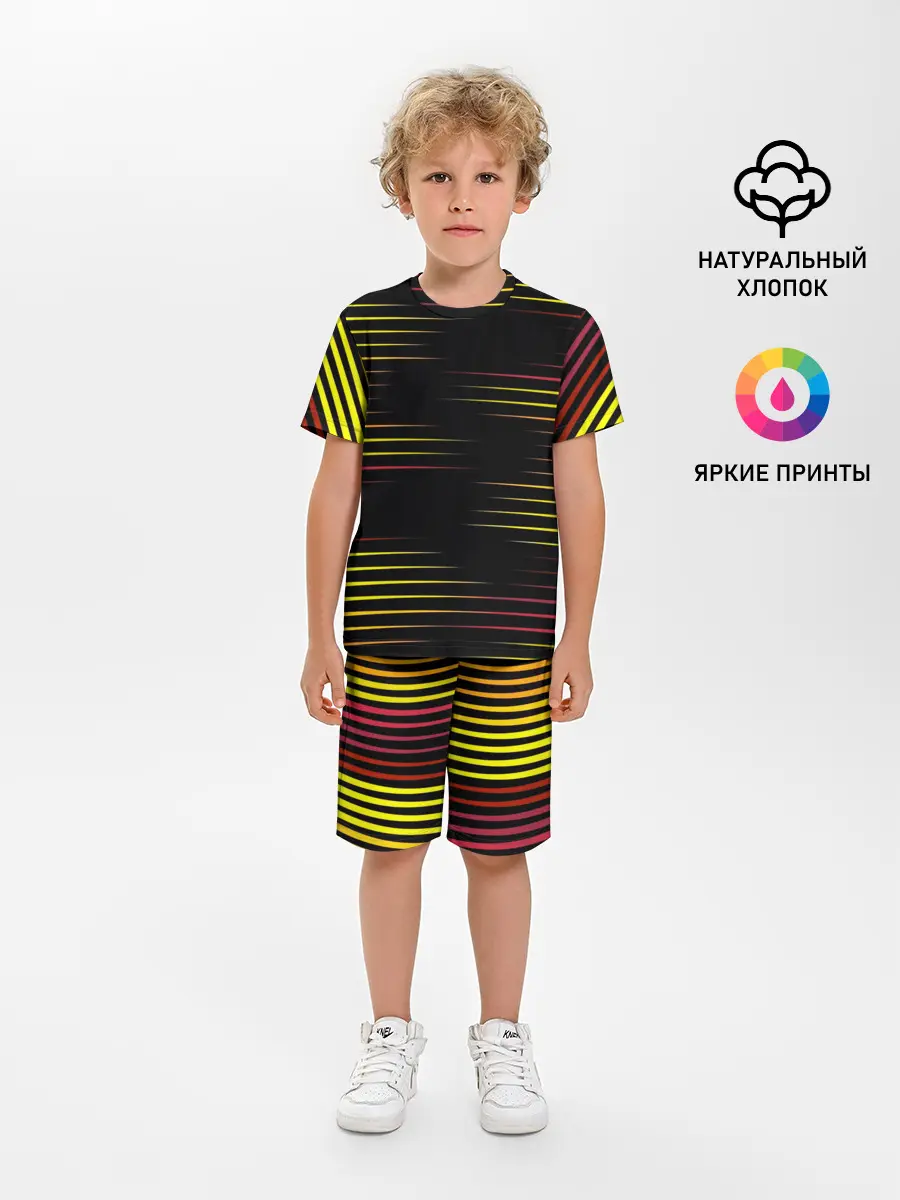 Детская пижама с шортами / HORIZONTAL GEOMETRY