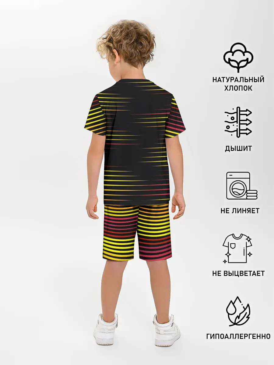 Детская пижама с шортами / HORIZONTAL GEOMETRY