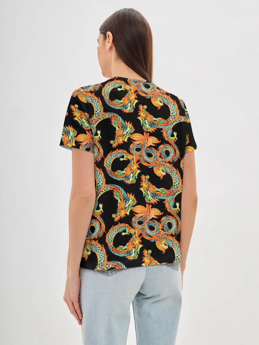 Женская базовая футболка / Драконы