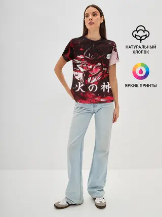 Женская базовая футболка / КЛИНОК РАССЕКАЮЩИЙ ДЕМОНОВ