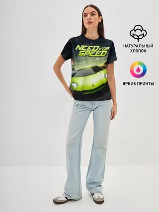 Женская базовая футболка / Need for Speed