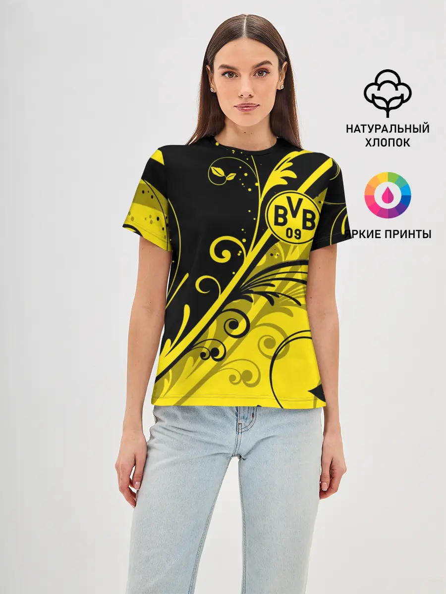 Женская базовая футболка / ФК БОРУССИЯ / FC BORUSSIA