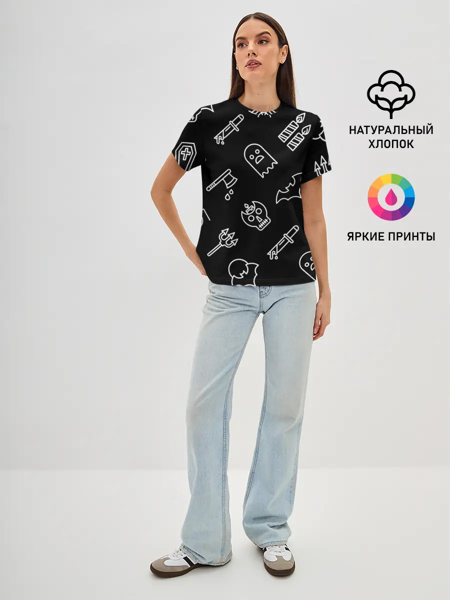 Женская базовая футболка / Страшилки