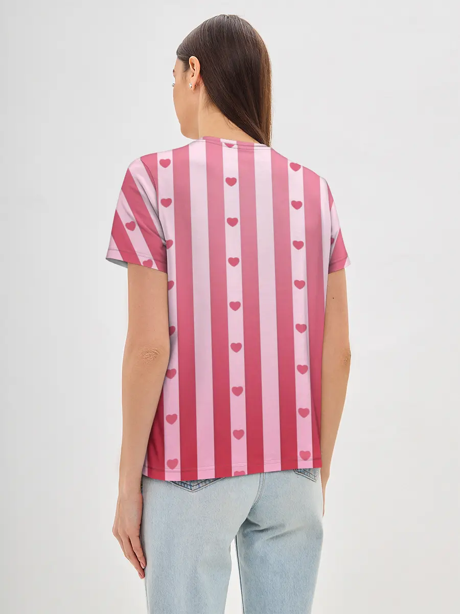 Женская базовая футболка / Валентинова нежность