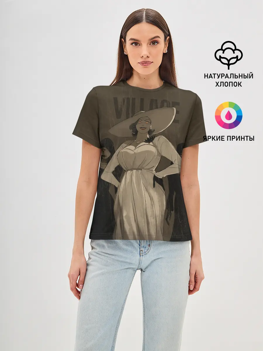 Женская базовая футболка / Леди Димитреску