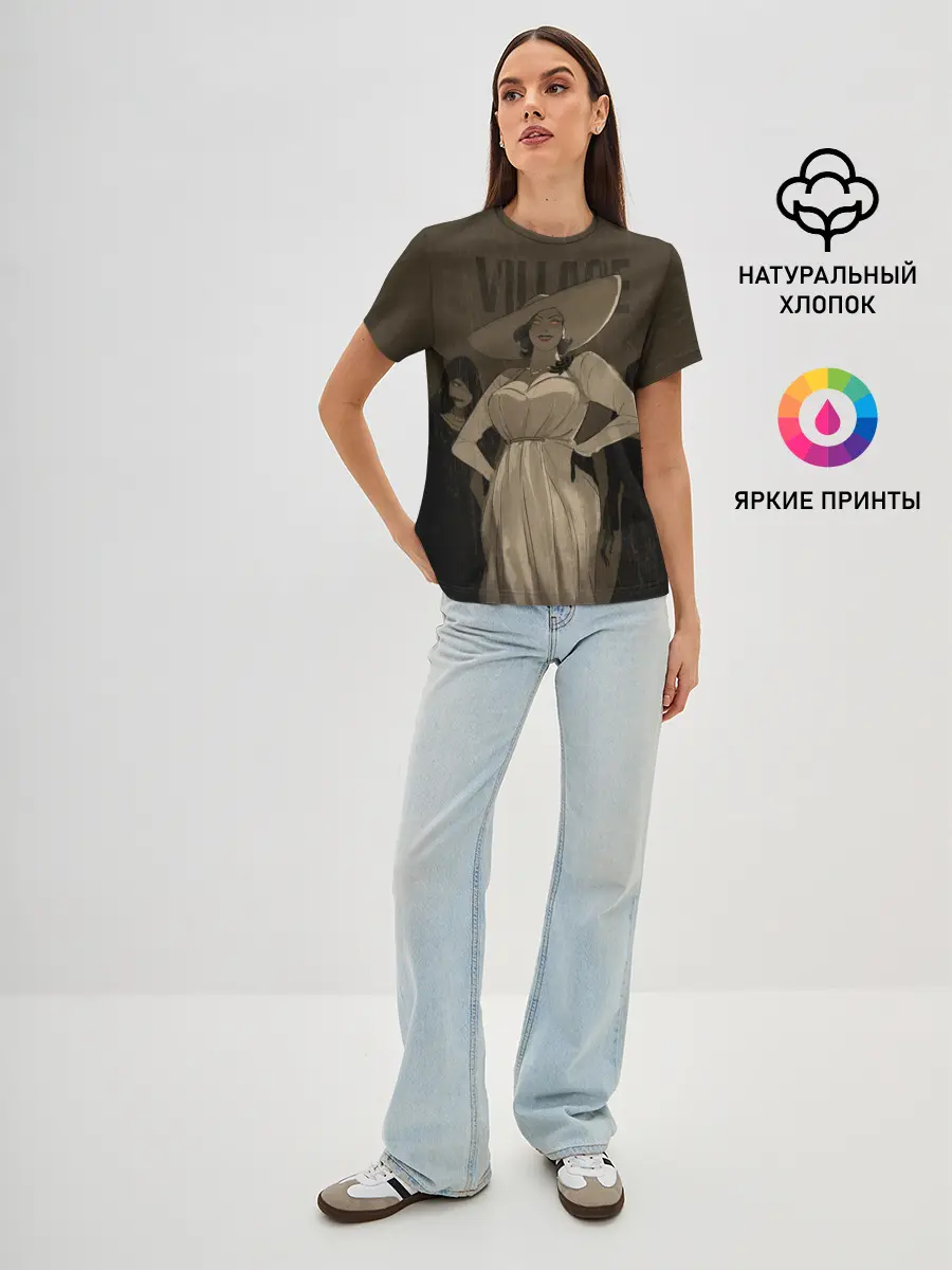 Женская базовая футболка / Леди Димитреску