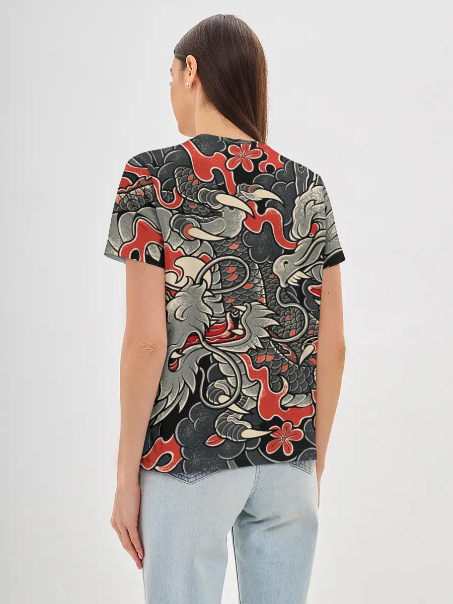 Женская базовая футболка / Самурай