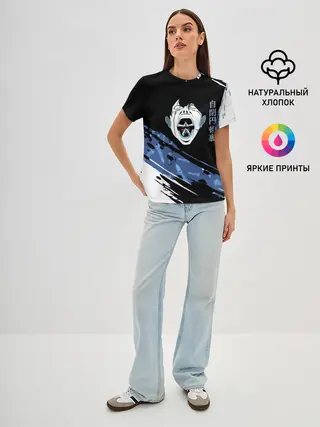 Женская базовая футболка / Махито Магическая битва