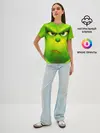 Женская базовая футболка / Гринч 3D/ The Grinch