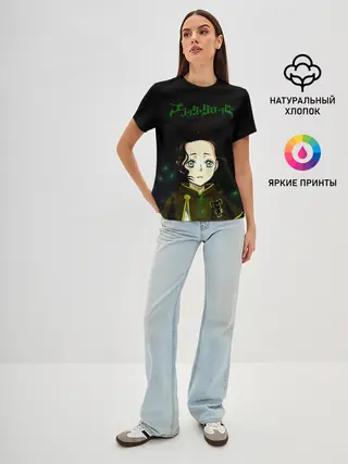 Женская базовая футболка / Чами Паппитсон | Чёрный Клевер