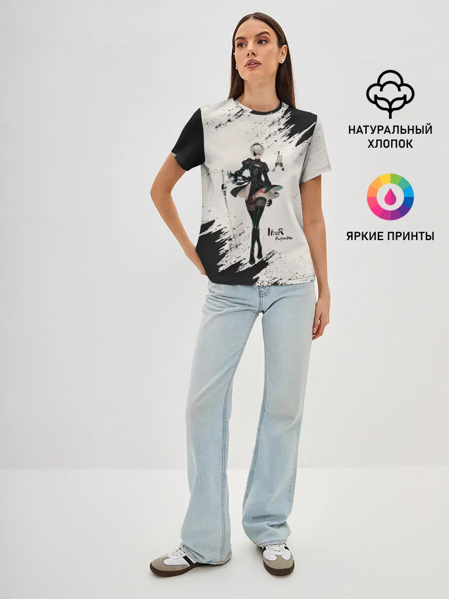 Женская базовая футболка / Ниэр | Nier Automata