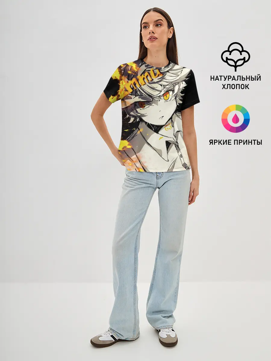 Женская базовая футболка / Обещанный неверленд Emma