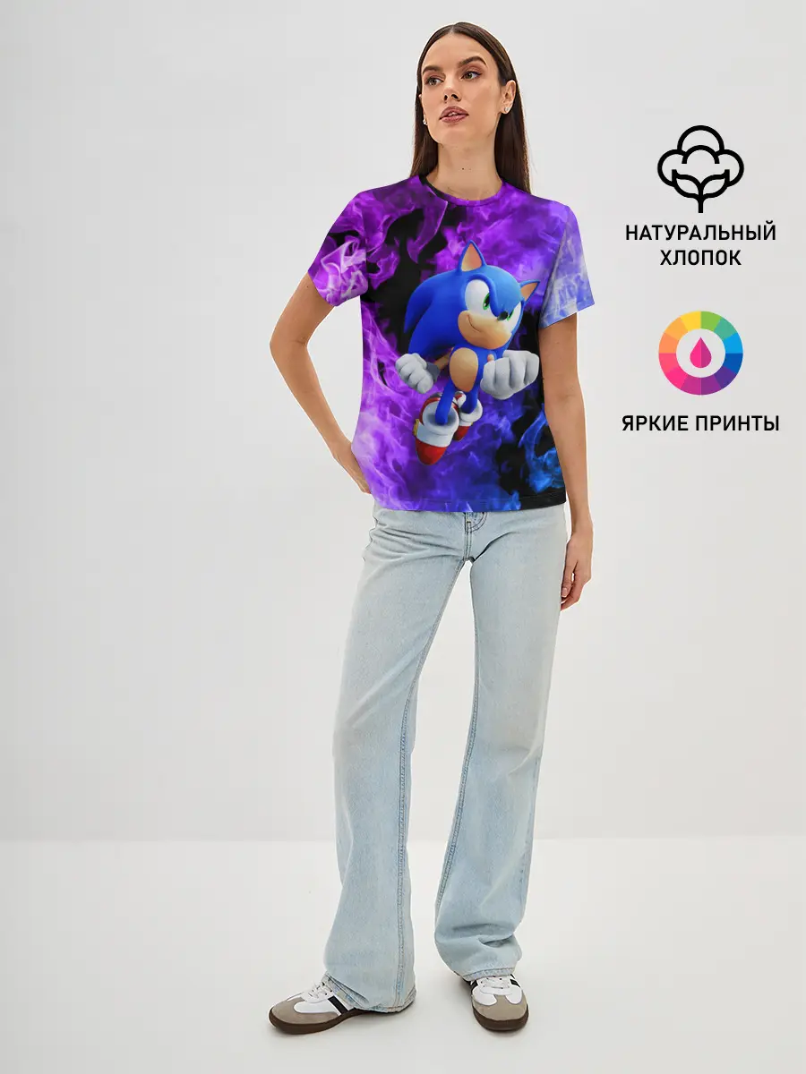 Женская базовая футболка / SONIC