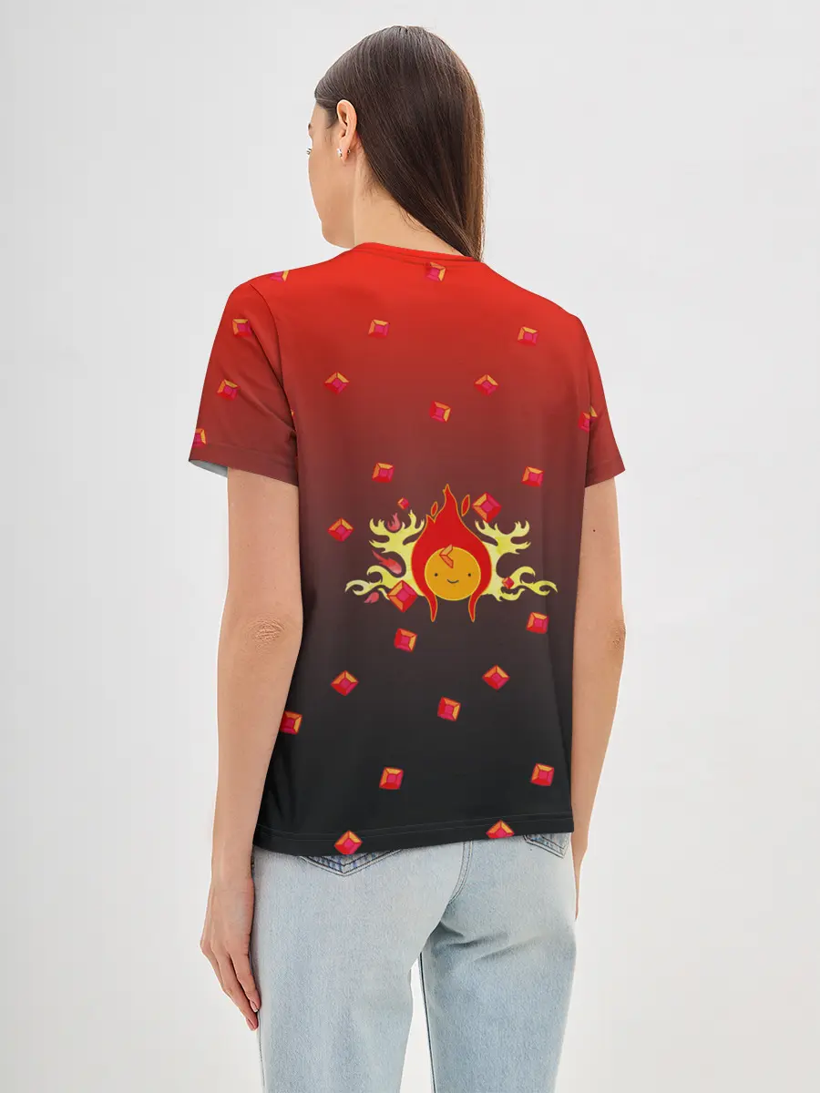 Женская базовая футболка / Flame Princess