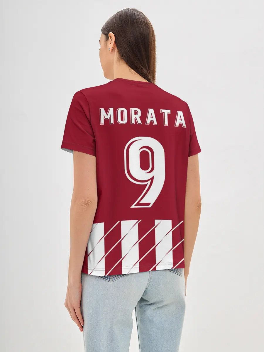 Женская базовая футболка / Альваро Мората Атлетико