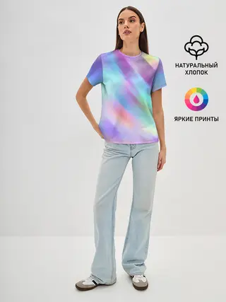 Женская базовая футболка / ГРАДИЕНТ