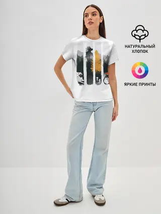 Женская базовая футболка / Четыре хранителя леса