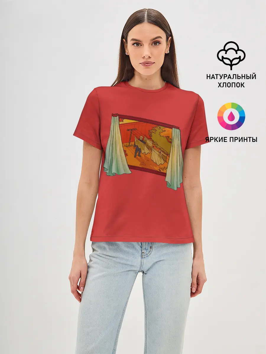 Женская базовая футболка / View From The Window