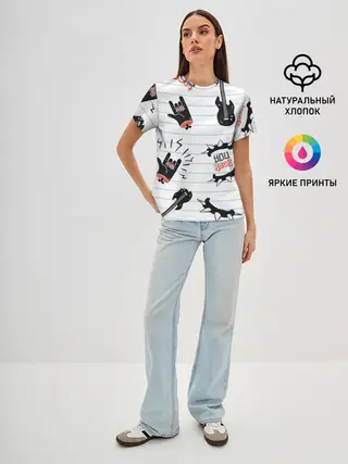 Женская базовая футболка / Ты рокер