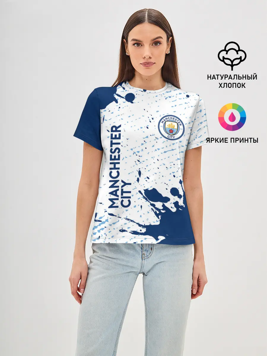 Женская базовая футболка / MANCHESTER CITY Манчестер Сити