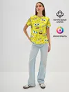 Женская базовая футболка / Губка Боб / SpongeBob pattern
