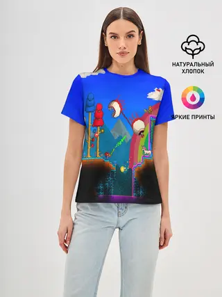 Женская базовая футболка / TERRARIA GAME