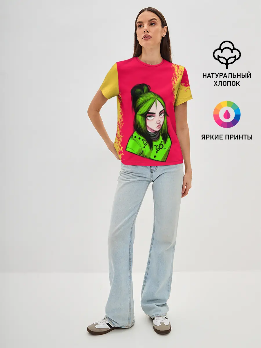 Женская базовая футболка / BILLIE EILISH | БИЛЛИ АЙЛИШ