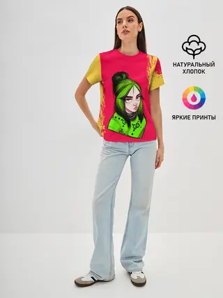 Женская базовая футболка / BILLIE EILISH | БИЛЛИ АЙЛИШ