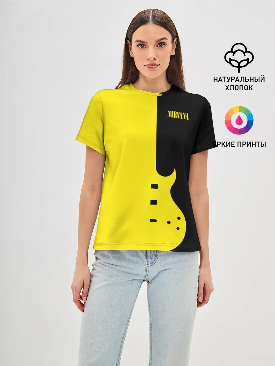 Женская базовая футболка / Nirvana