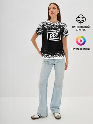 Женская базовая футболка / ДДТ ЛОГО | DDT LOGO
