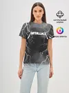 Женская базовая футболка / METALLICA РАЗРЯД МОЛНИИ