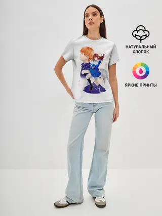 Женская базовая футболка / Корзинка фруктов