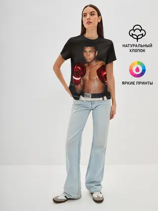 Женская базовая футболка / Мухаммед Али