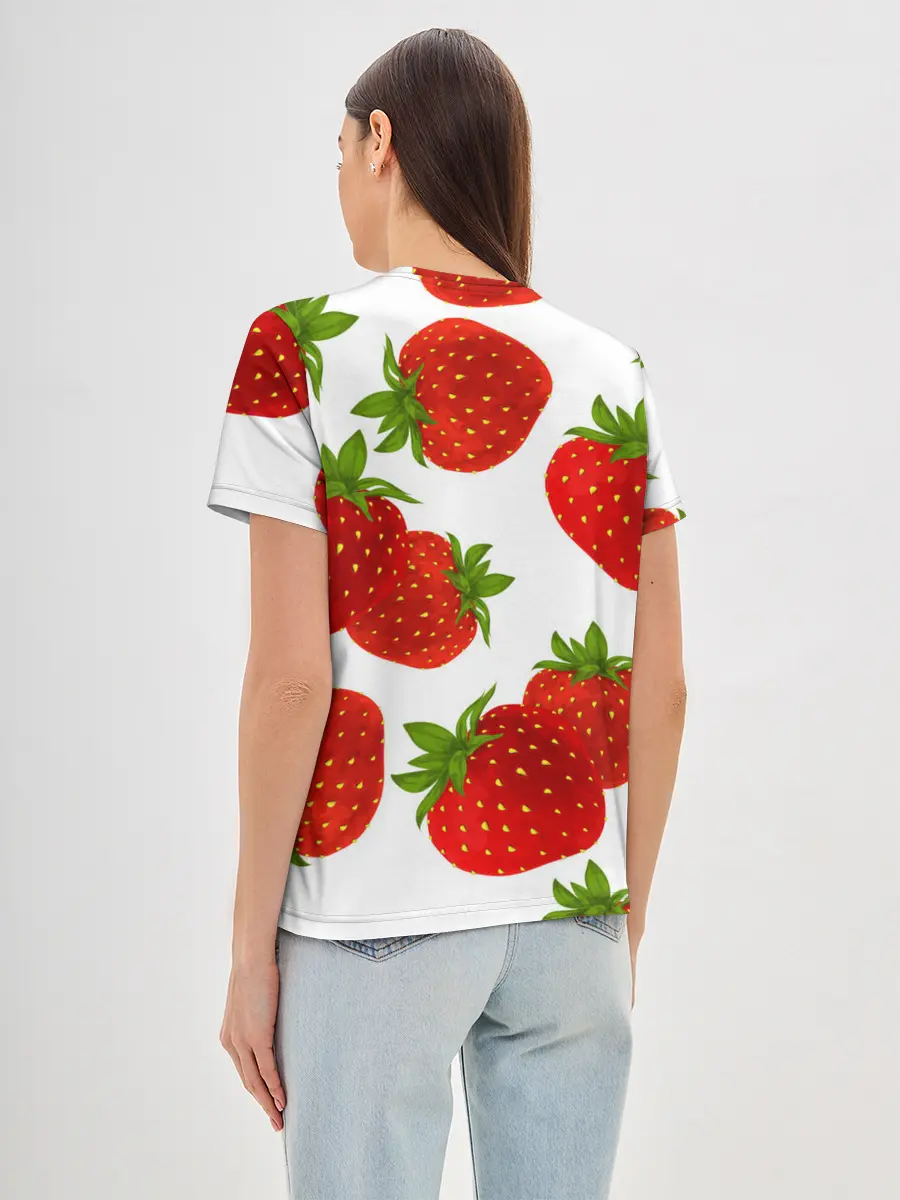 Женская базовая футболка / Клубника