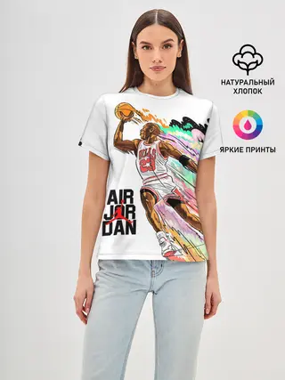 Женская базовая футболка / МАЙКЛ ДЖОРДАН