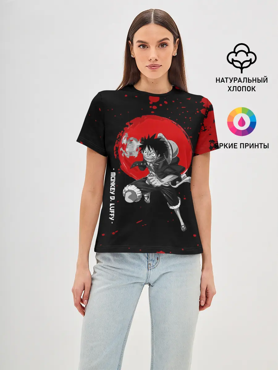 Женская базовая футболка / Monkey D. Luffy One Piece
