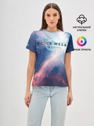 Женская базовая футболка / HALF-LIFE - Black Mesa: XEN