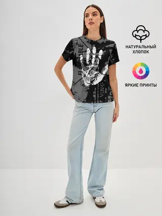 Женская базовая футболка / Stop