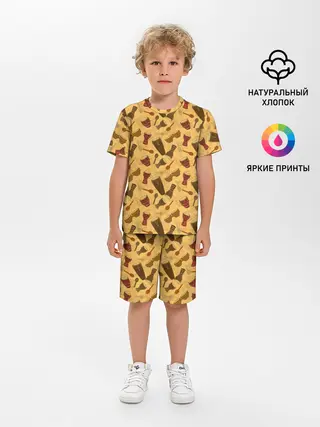 Детская пижама с шортами / Ударные Инструменты