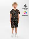 Детская пижама с шортами / Мраморная паутинка