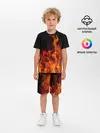Детская пижама с шортами / Огонь