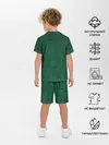Детская пижама с шортами / Изумрудный мех