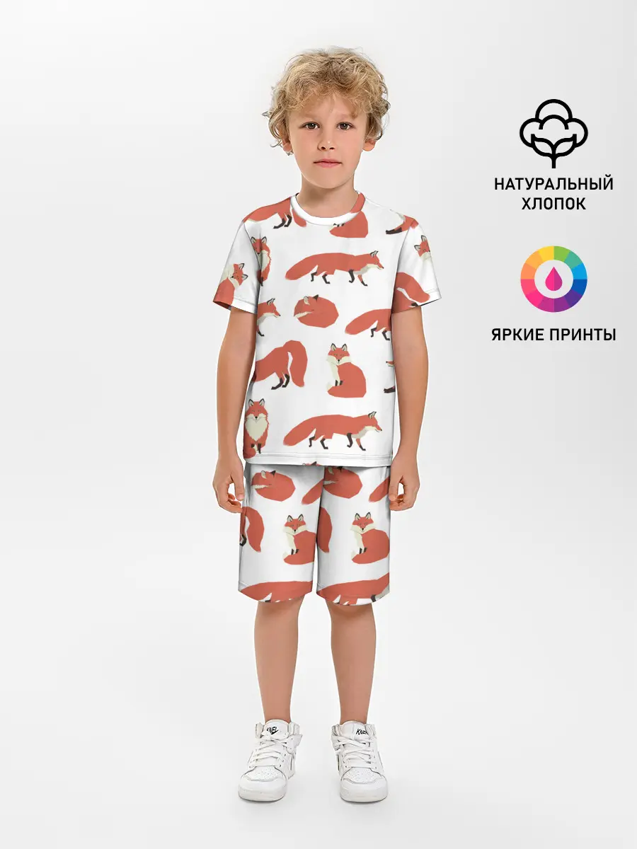 Детская пижама с шортами / Лисий хвост
