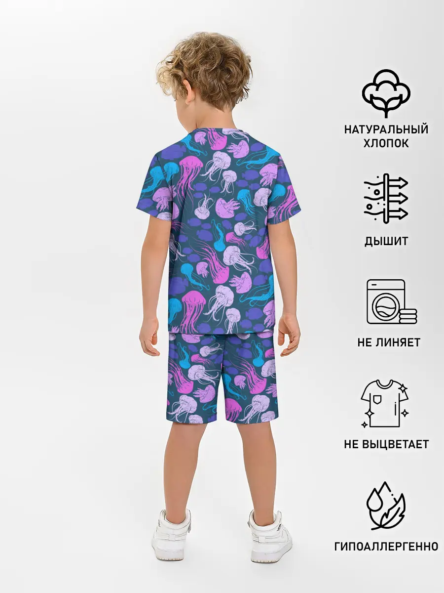 Детская пижама с шортами / Медузы