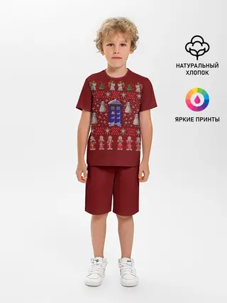 Детская пижама с шортами / Новогодний Doctor Who