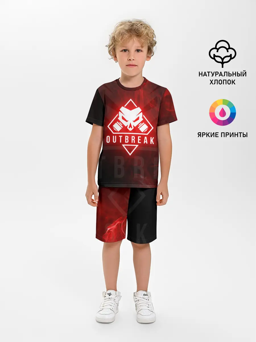 Детская пижама с шортами / RAINBOW SIX SIEGE OUTBREAK